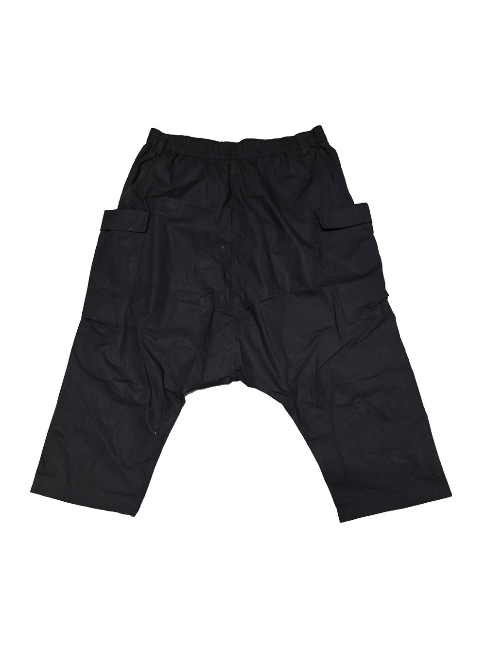Nicholas K Cotton Harem Short Pants Pockets Black Size L Weekend Short Linen